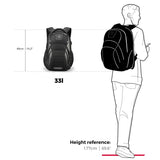 Swissdigital Design Men's 17 Inch Laptop Backpack with Apple Find My Network and USB Charging Port, Large Capacity Business Travel Backpack for College and Business Black | SD1643FB - 01