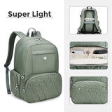 Swissdigital Design Travel Backpack for Women, 15.6 inch Laptop College Grayish Medium Simple Modern Backpacks for School with USB Charging Port for Womens Girls | SD1711 - 27
