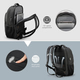Swissdigital Design Travel Laptop Backpack, College Laptops Backpack with USB Charging Port for Men and Women Fits 16 Inch Notebook, Black | SD1670 - 01