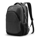 Swissdigital Design Travel Laptop Backpack for Men and Women, College Backpack with USB Charging Port for Fits 16 Inch Notebook, Grey | SD1670 - 02