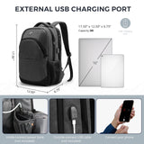 Swissdigital Design Travel Laptop Backpack for Men and Women, College Backpack with USB Charging Port for Fits 16 Inch Notebook, Grey | SD1670 - 02