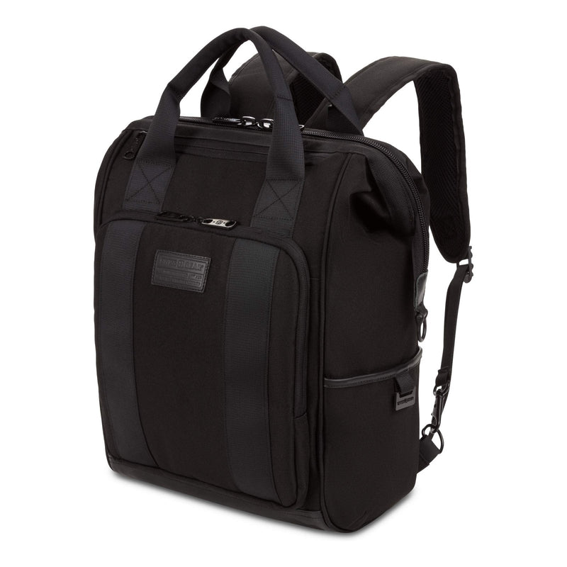 SwissGear 3577 Laptop Backpack, Fits Most 16 Inch Laptop and Tablet, Doctor Bag, Tote Bag, Men's and Women's, Black Stealth