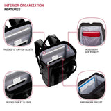 SwissGear 3577 Laptop Backpack, Fits Most 16 Inch Laptop and Tablet, Doctor Bag, Tote Bag, Men's and Women's, Black Stealth