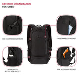 SwissGear 3598 Backpack Narrow Daypack, Black Ballistic, 18 - Inch