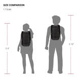 SwissGear 3598 Backpack Narrow Daypack, Black Ballistic, 18 - Inch
