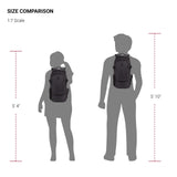 SwissGear 3598 Backpack, Narrow Daypack, Ideal for Commuting and School, Dark Grey