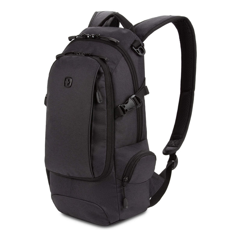 SwissGear 3598 Backpack, Narrow Daypack, Ideal for Commuting and School, Dark Grey