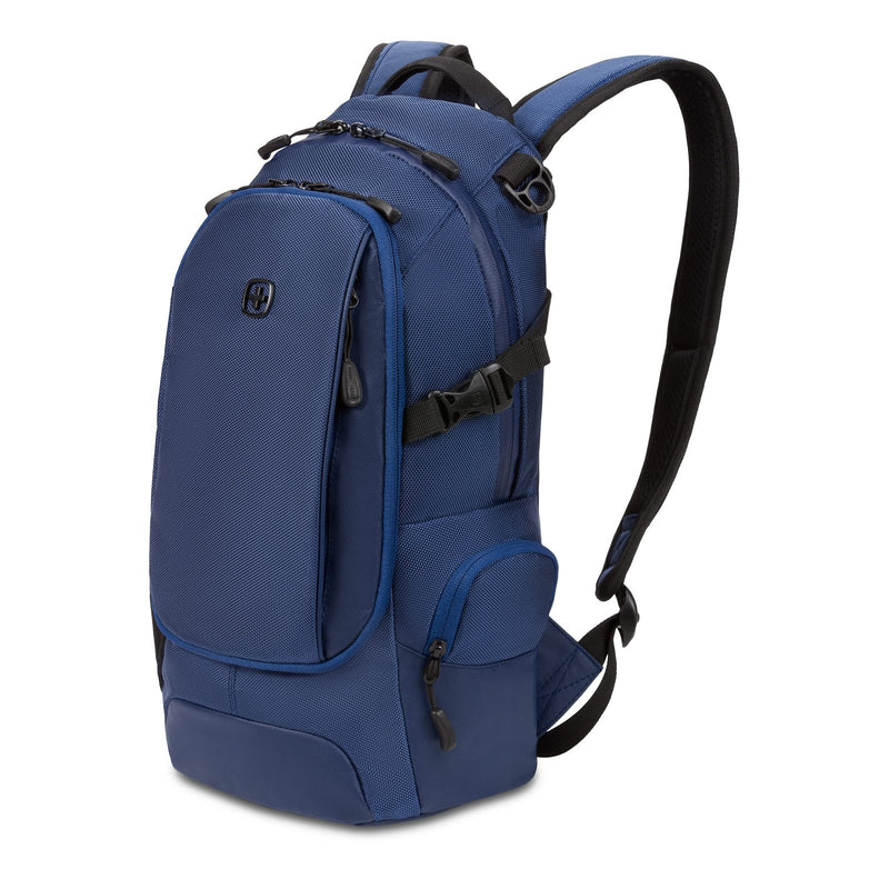 SwissGear 3598 Backpack, Narrow Daypack, Ideal for Commuting and School, Navy Ballistic