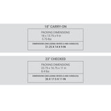 SwissGear 3750 Hardside Luggage with Spinner Wheels, Silver, 2 - Piece Set (18.5/23)