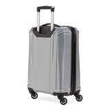 SwissGear 3750 Hardside Luggage with Spinner Wheels, Silver, Carry - On 18.5 - Inch