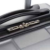 SwissGear 3750 Hardside Luggage with Spinner Wheels, Silver, Carry - On 18.5 - Inch