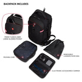 SwissGear 3766 Extra Large 48L Travel Backpack with USB Charging Port, Built - in RFID, Fits 16 Inch Laptop