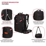 SwissGear 3766 Extra Large 48L Travel Backpack with USB Charging Port, Built - in RFID, Fits 16 Inch Laptop