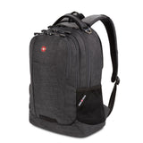 SwissGear 5505 Cecil 16” Laptop Backpack Charcoal – Daily Laptop Bag with Gear Attachment Options – Multiple Organizer Pockets & Padded Shoulder Straps
