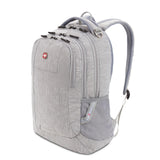 SwissGear 5505 Cecil 16” Laptop Backpack Light Grey – Daily Laptop Bag with Gear Attachment Options – Multiple Organizer Pockets & Padded Shoulder Straps