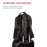 SwissGear 5505 Cecil 16” Laptop Backpack Light Grey – Daily Laptop Bag with Gear Attachment Options – Multiple Organizer Pockets & Padded Shoulder Straps