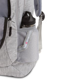SwissGear 5505 Cecil 16” Laptop Backpack Light Grey – Daily Laptop Bag with Gear Attachment Options – Multiple Organizer Pockets & Padded Shoulder Straps