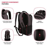SwissGear 5668 Laptop Backpack, Dark Gray Heather, 18.25 In