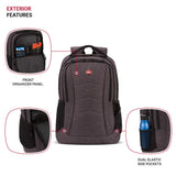 SwissGear 5668 Laptop Backpack, Dark Gray Heather, 18.25 In