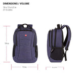 SwissGear 5668 Laptop Backpack, Navy Heather, 18.25 In