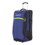 SwissGear 6532 Extra Large Lightweight Rolling Duffel, 8 - Day Capacity, Soft - Shell Luggage, Men's and Women's - Blue/Green