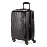 SwissGear 7272 Energie Expandable Hardside Luggage with Spinner Wheels and TSA Lock, Black, Carry - On 19 - Inch