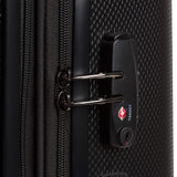SwissGear 7272 Energie Expandable Hardside Luggage With Spinner Wheels and TSA Lock, Black, Checked-Medium 24-Inch