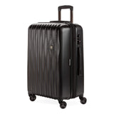 SwissGear 7272 Energie Expandable Hardside Luggage With Spinner Wheels and TSA Lock, Black, Checked-Medium 24-Inch | Backpacks4Less