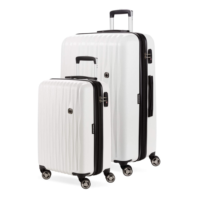 SwissGear 7272 Energie Expandable Hardside Luggage with Spinner Wheels and TSA Lock, White, 2 - Piece Set (19/27)