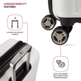 SwissGear 7272 Energie Expandable Hardside Luggage with Spinner Wheels and TSA Lock, White, 2 - Piece Set (19/27)