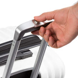 SwissGear 7272 Energie Expandable Hardside Luggage with Spinner Wheels and TSA Lock, White, Checked - Large 27 - Inch