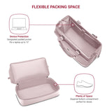 SwissGear 7366 Signature Hardside Expandable Luggage with Spinner Wheels and TSA Lock, Weekender Tote, Pink, 2 - Piece Set (Weekender/27)