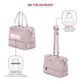 SwissGear 7366 Signature Hardside Expandable Luggage with Spinner Wheels and TSA Lock, Weekender Tote, Pink, 2 - Piece Set (Weekender/27)