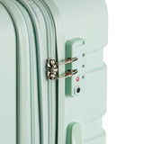 SwissGear 7366 Signature Hardside Expandable Luggage with Spinner Wheels, TSA Lock, Clearly Aqua, Checked - Medium 23 - Inch