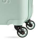 SwissGear 7366 Signature Hardside Expandable Luggage with Spinner Wheels, TSA Lock, Clearly Aqua, Checked - Medium 23 - Inch