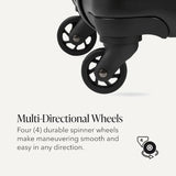 SwissGear 7366 Signature Hardside Expandable Luggage with Spinner Wheels, TSA Lock, Cup-Holder, Black, 2-Piece Set (19/27)