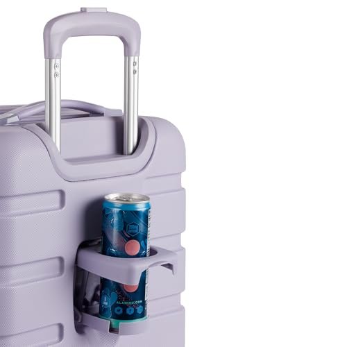 SwissGear 7366 Signature Hardside Expandable Luggage with Spinner Wheels, TSA Lock, Cup - Holder, Evening Haze, 3 - Piece Set (19/23/27)
