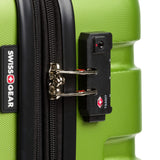 SwissGear 7366 Signature Hardside Expandable Luggage with Spinner Wheels, TSA Lock, Cup - Holder, Green, 3 - Piece Set (19/23/27)
