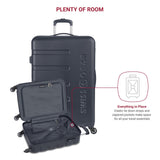 SwissGear 7366 Signature Hardside Expandable Luggage with Spinner Wheels, TSA Lock, Cup - Holder, Navy, 2 - Piece Set (19/27)