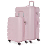 SwissGear 7366 Signature Hardside Expandable Luggage with Spinner Wheels, TSA Lock, Cup-Holder, Pink, 2-Piece Set (19/27)