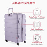 SwissGear 7366 Signature Hardside Expandable Luggage with Spinner Wheels, TSA Lock, Evening Haze, Checked - Large 27 - Inch