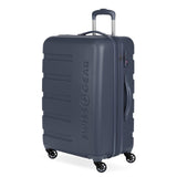 SwissGear 7366 Signature Hardside Expandable Luggage with Spinner Wheels, TSA Lock, Navy, Checked - Medium 23 - Inch