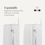 SwissGear 7366 Signature Hardside Expandable Luggage with Spinner Wheels, TSA Lock, White, Checked-Large 27-Inch