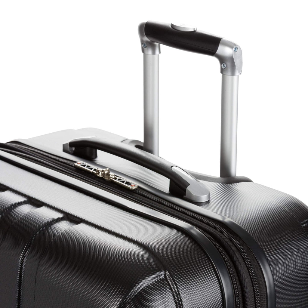 7585 SwissGear 7585 Hardside Expandable Luggage with Spinner Wheels, Black ...