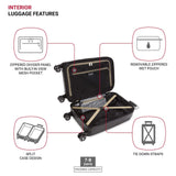 SwissGear 7585 Hardside Expandable Luggage with Spinner Wheels, Black, Checked - Large 27 - Inch