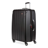 SwissGear 7585 Hardside Expandable Luggage with Spinner Wheels, Black, Checked-Large 27-Inch