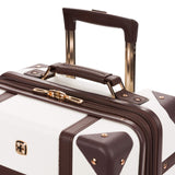 SwissGear 7739 Hardside Luggage Trunk with Spinner Wheels, White, Carry - On 19 - Inch