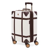 SwissGear 7739 Hardside Luggage Trunk with Spinner Wheels, White, Carry - On 19 - Inch