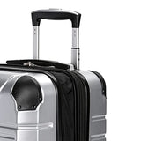 SwissGear 7782 Hardside Expandable Luggage with Spinner Wheels, Silver, Carry-On 19-Inch