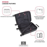 SwissGear 7786 Hardside Expandable Luggage with Spinner Wheels, Black, Checked - Large 27 - Inch
